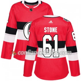 Adidas Maillot de Hockey Ottawa Senators Mark Stone 61 2017-2018 Rouge Classic Authentic - Femme